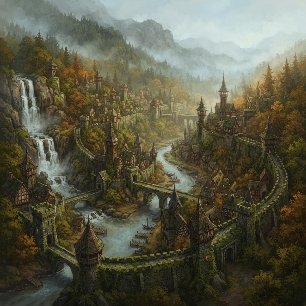 Vista do reino de Whiterun